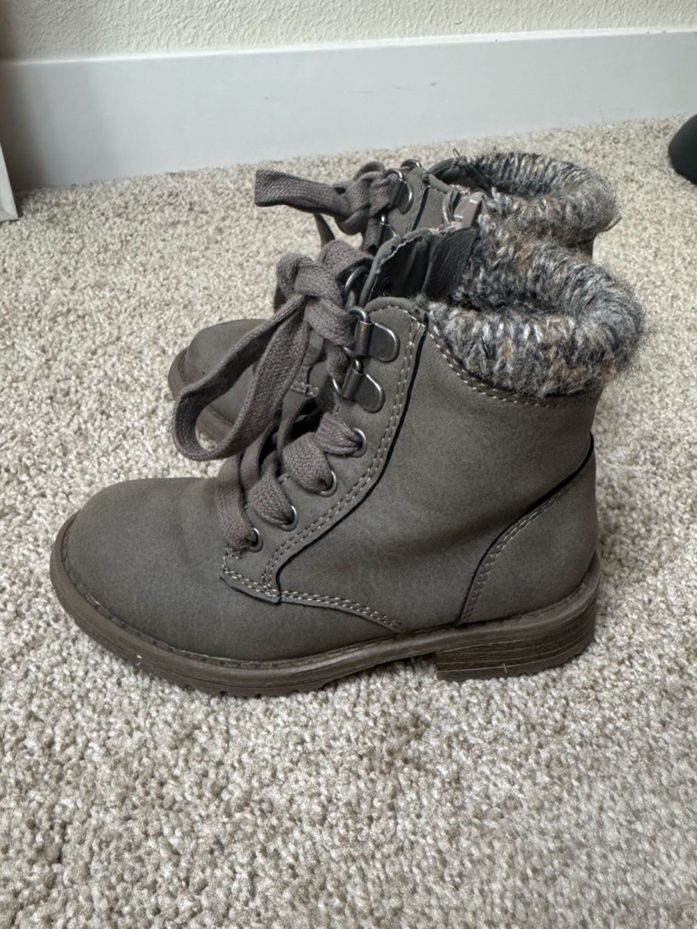 Madden Girl Kids Taupe Cuff Boots